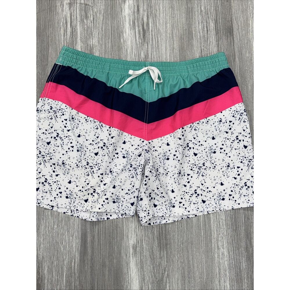 Chubbies Lined Swim Trunks 5.5" Inseam Gray 80’s Beach Board Shorts Men Size XXL